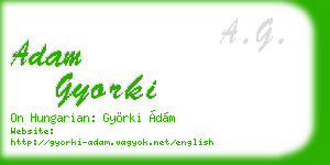 adam gyorki business card
